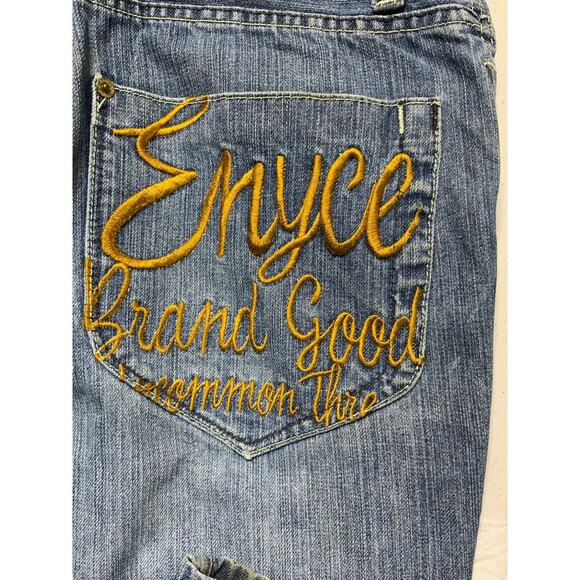 Enyce Brand Good Common Trend Jeans Men's Size 36 Embroidered Relaxed Fit Denim - Picture 8 of 10